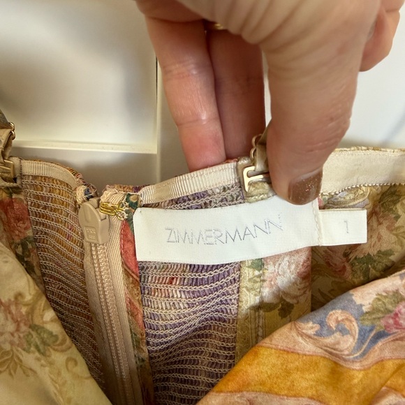 Zimmermann NET SUSTAIN August cutout paisley-print organic silk midi dress NWOT - Picture 6 of 13